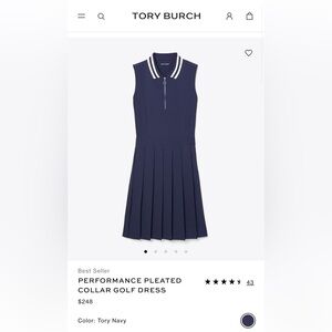 Tory Burch - Performance Pleated Golf Dress